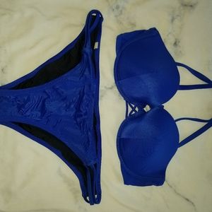 Victoria's Secret Cobalt Blue Bikini Set